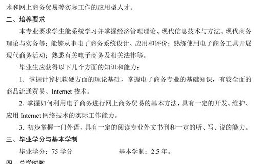 专升本专业分析电子商务